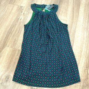 Outback Red Green & Navy Blue sleeveless top size S NWT